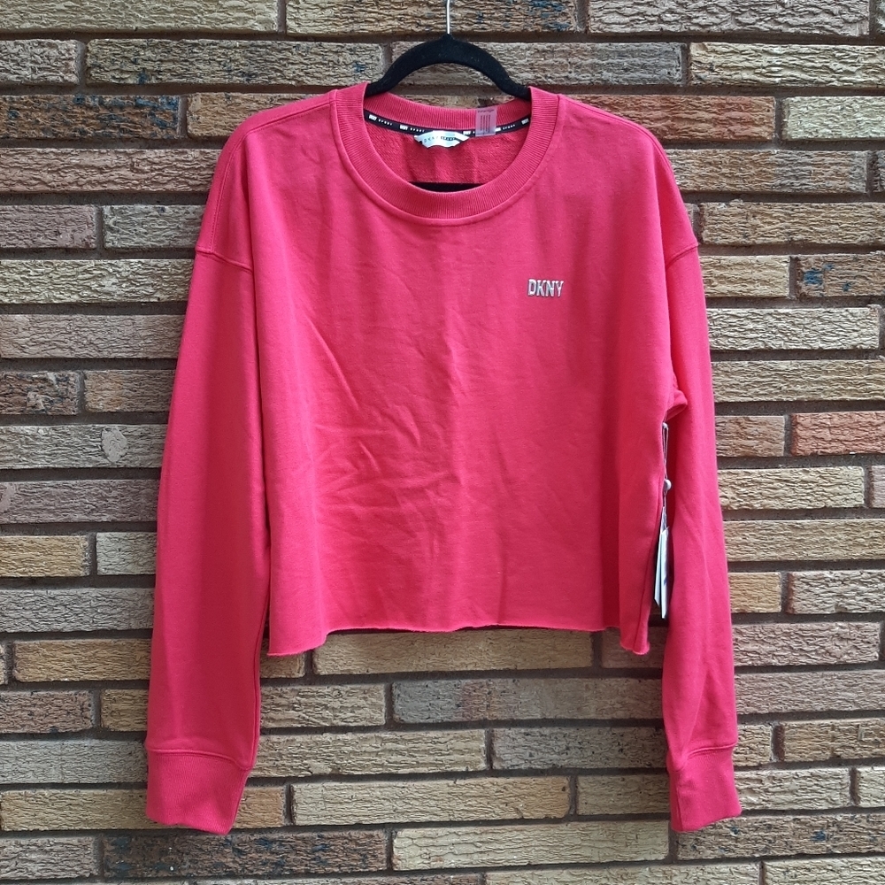 DKNY Sport Hot Pink XL Crewneck Sweatshirt